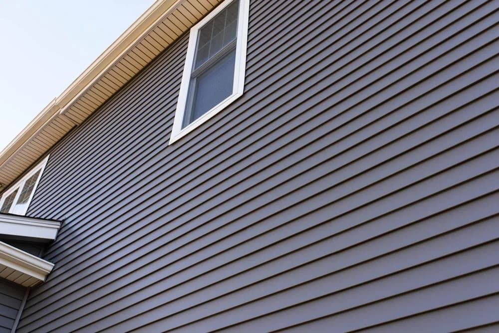 Completed residential siding and exterior trim project